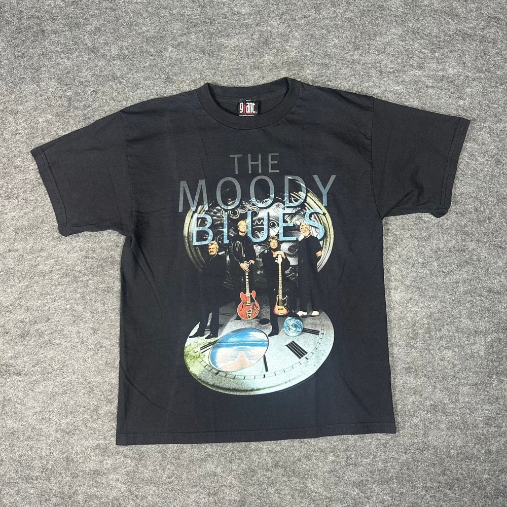 The Moody Blues Vintage 90s Giant Strange Times Tour T Shirt Mens Medium 1999